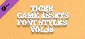TIGER GAME ASSETS FONT STYLES VOL.16 banner