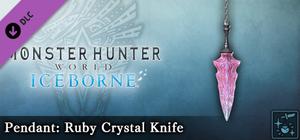 Monster Hunter World: Iceborne - Pendant: Ruby Crystal Knife banner
