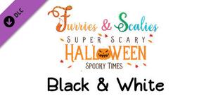 Furries & Scalies: Super Scary Halloween Spooky Times: Black & White banner
