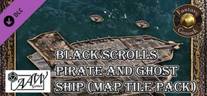 Fantasy Grounds - Black Scrolls Pirate and Ghost Ship (Map Tile Pack) banner