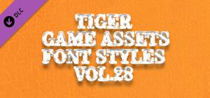 TIGER GAME ASSETS FONT STYLES VOL.28 banner