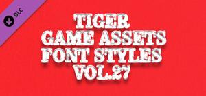 TIGER GAME ASSETS FONT STYLES VOL.27 banner
