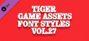 TIGER GAME ASSETS FONT STYLES VOL.27 banner