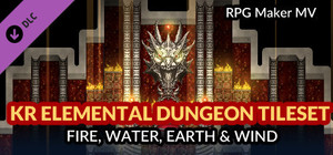 RPG Maker MV - KR Elemental Dungeon Tileset - Fire Water Earth Wind banner