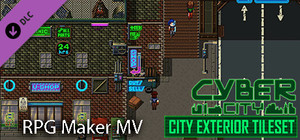 RPG Maker MV - Cyber City: Exterior Tiles banner