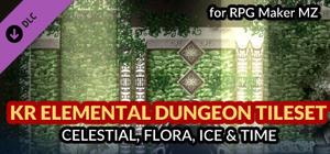 RPG Maker MZ - KR Elemental Dungeon Tileset - Celestial Flora Ice Time banner
