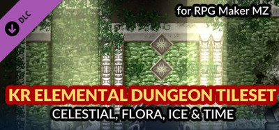 RPG Maker MZ - KR Elemental Dungeon Tileset - Celestial Flora Ice Time