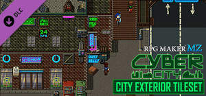 RPG Maker MZ - Cyber City: Exterior Tiles banner