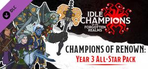 Idle Champions - Champions of Renown: Year 3 All-Star Pack banner
