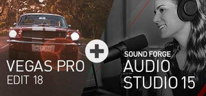 VEGAS Pro 18 Edit + SOUND FORGE Audio Studio 15 banner