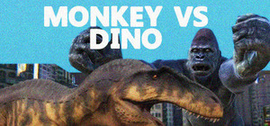 Monkey vs Dino banner