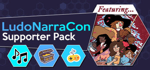 LudoNarraCon Supporter Pack featuring Cyrano banner