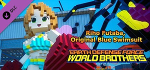 EARTH DEFENSE FORCE: WORLD BROTHERS - Additional Character: Riho Futaba, Original Blue Swimsuit banner