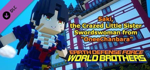EARTH DEFENSE FORCE: WORLD BROTHERS - Saki, the Crazed Little Sister Swordswoman from "OneeChanbara" banner