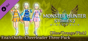 Monster Hunter Stories 2: Wings of Ruin - Ena's Outfits: Cheerleader Three-Pack (Blue/Orange/Pink) banner