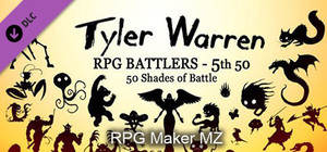 RPG Maker MZ - Tyler Warren RPG Battlers - 5th 50 banner