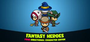 Fantasy Heroes: 4-Directional Character Editor & Sprite Sheet Maker banner