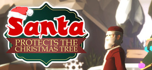 Santa Protects the Christmas Tree banner