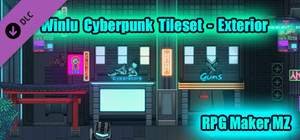 RPG Maker MZ - Winlu Cyberpunk Tileset - Exterior banner