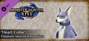 MONSTER HUNTER RISE - "Heart Collar" Palamute layered armor piece banner