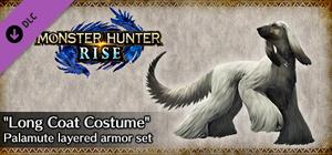 MONSTER HUNTER RISE - "Long Coat Costume" Palamute layered armor set banner