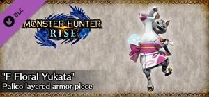 MONSTER HUNTER RISE - "F Floral Yukata" Palico layered armor piece banner