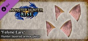 MONSTER HUNTER RISE - "Felyne Ears" Hunter layered armor piece banner