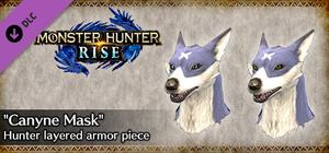 MONSTER HUNTER RISE - "Canyne Mask" Hunter layered armor piece banner