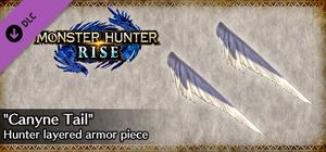 MONSTER HUNTER RISE - "Canyne Tail" Hunter layered armor piece banner