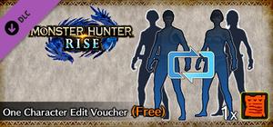 MONSTER HUNTER RISE - One Character Edit Voucher (Free) banner
