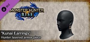 MONSTER HUNTER RISE - "Kunai Earrings" Hunter layered armor piece banner