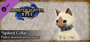 MONSTER HUNTER RISE - "Spiked Collar" Palico layered armor piece banner