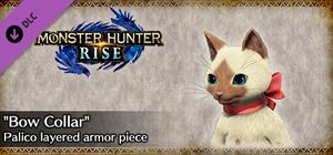 MONSTER HUNTER RISE - "Bow Collar" Palico layered armor piece banner