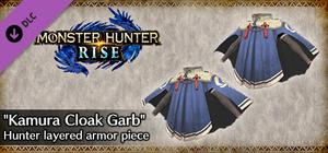 Monster Hunter Rise - "Kamura Cloak Garb" Hunter layered armor piece banner