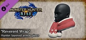 Monster Hunter Rise - "Reverent Wrap" Hunter layered armor piece banner