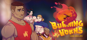 Burning Horns: A Bara Isekai JRPG banner