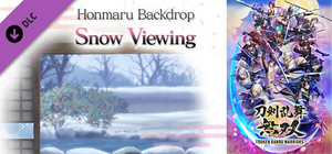 Touken Ranbu Warriors - Honmaru Backdrop "Snow Viewing" banner