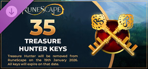 RuneScape: 35 Treasure Hunter Keys banner