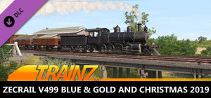 Trainz 2022 DLC - ZecRail V499 Blue & Gold and Christmas 2019 banner