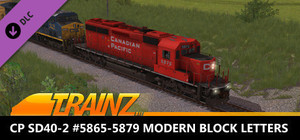 Trainz 2022 DLC - CP SD40-2 #5865-5879 Modern Block Letters banner