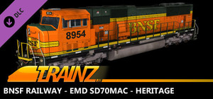 Trainz 2022 DLC - BNSF Railway - EMD SD70MAC - Heritage banner