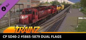 Trainz Plus DLC - CP SD40-2 #5865-5879 Dual Flags banner
