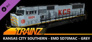 Trainz 2022 DLC - Kansas City Southern - EMD SD70MAC - Grey banner