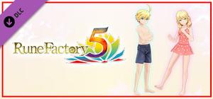 Rune Factory 5 - The Young Proprietress and the Dwarf Swimsuit Set + New Ranger Care Package Item Pack banner