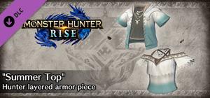 Monster Hunter Rise - "Summer Top" Hunter layered armor piece banner