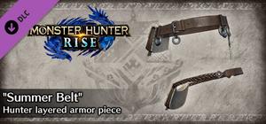Monster Hunter Rise - "Summer Belt" Hunter layered armor piece banner