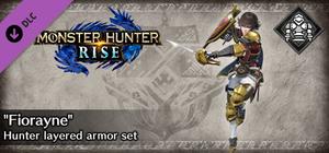 Monster Hunter Rise - "Fiorayne" Hunter layered armor set banner