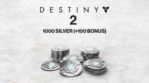 1000 (+100 Bonus) Destiny 2 Silver banner