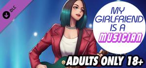 My Girlfriend is a Musician Adults Only 18+ Patch banner
