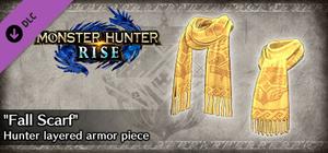 Monster Hunter Rise - "Fall Scarf" Hunter layered Armor Piece banner